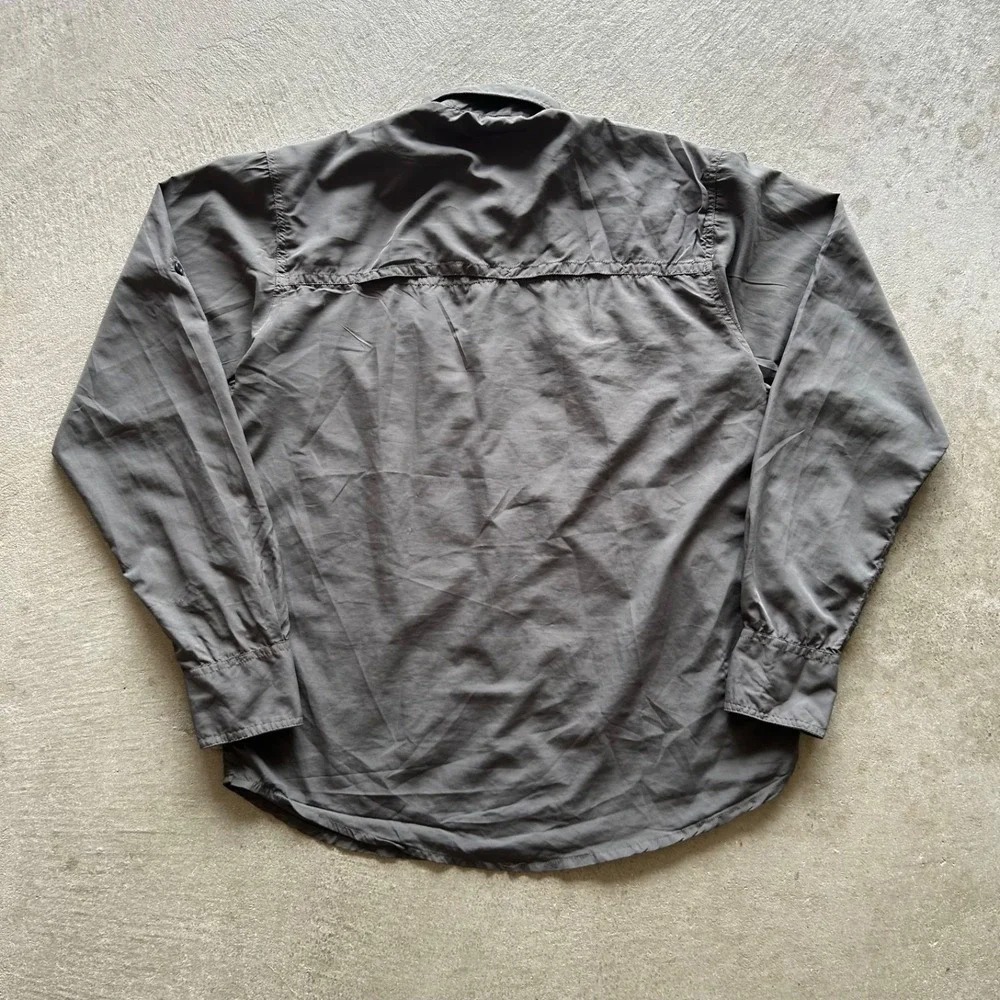 Vintage The North Face Summit Series Button Up Shirt Size‎ Medium Forrest Green